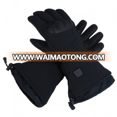 OEM High quality battery operated rechargable heated ski gloves for winter